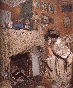 The fireplace black s wife Vuillard